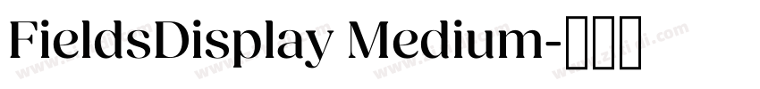 FieldsDisplay Medium字体转换